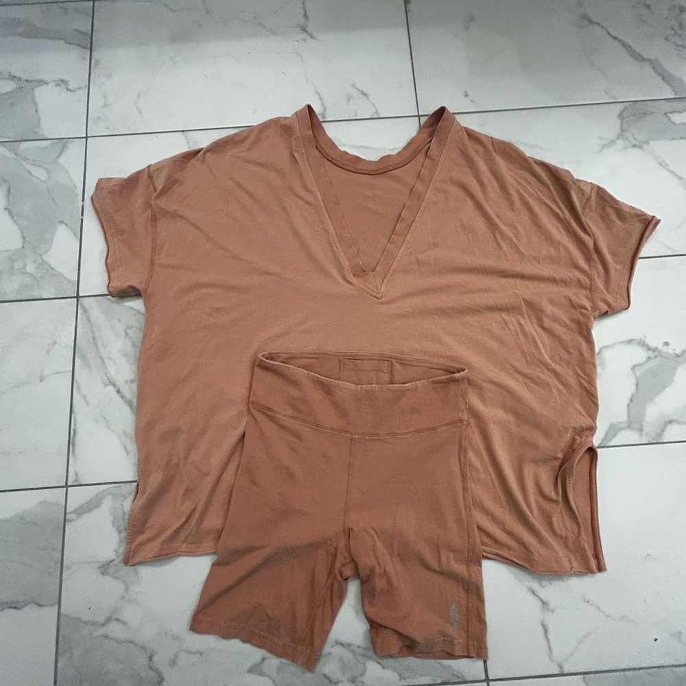 Free People Hot Shot reversible set small in sunbaked